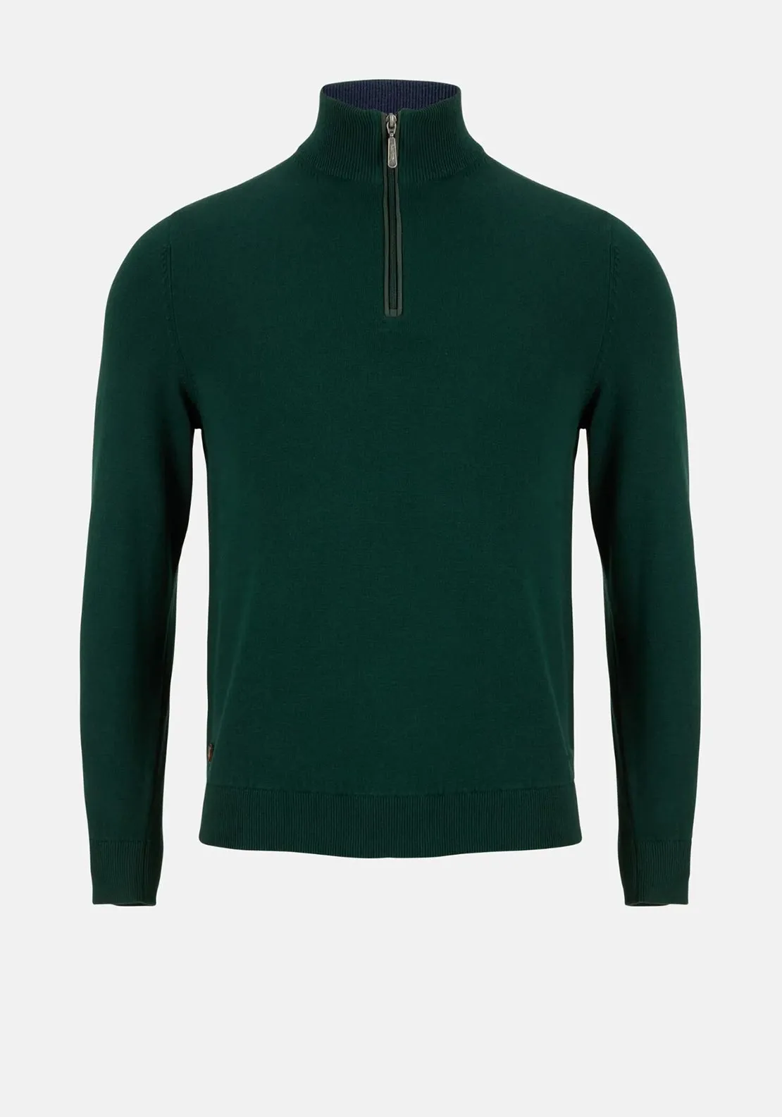 6th Sense Harry Quarter Zip Sweater, Pine