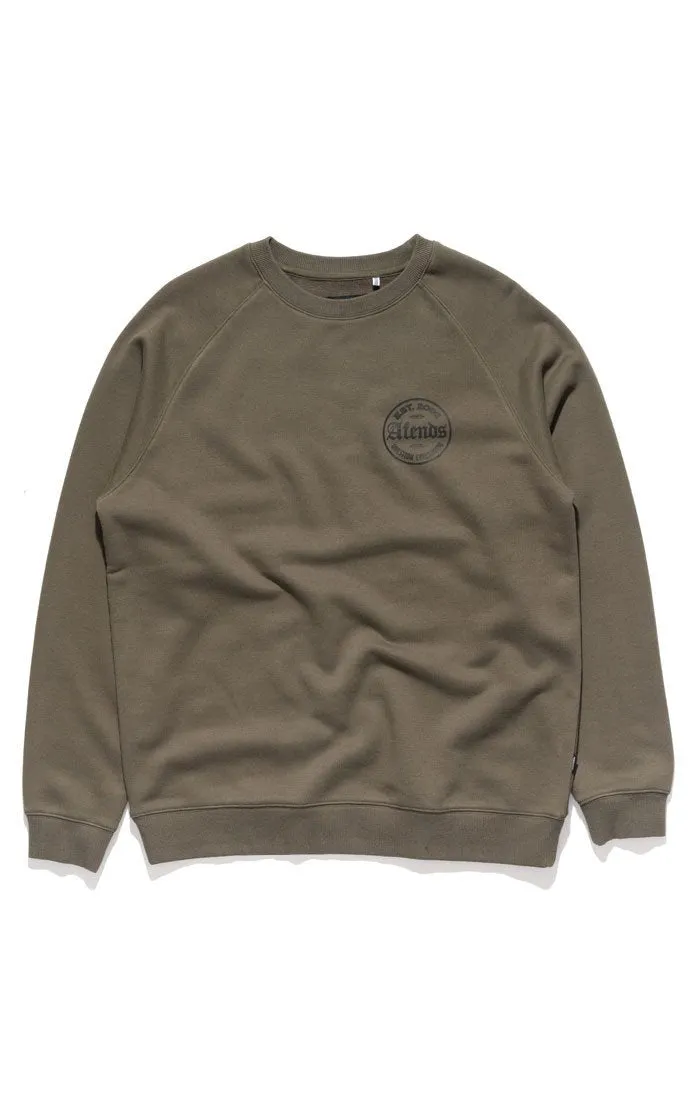 Afends Mens Throw - Raglan Crew Neck Sweat