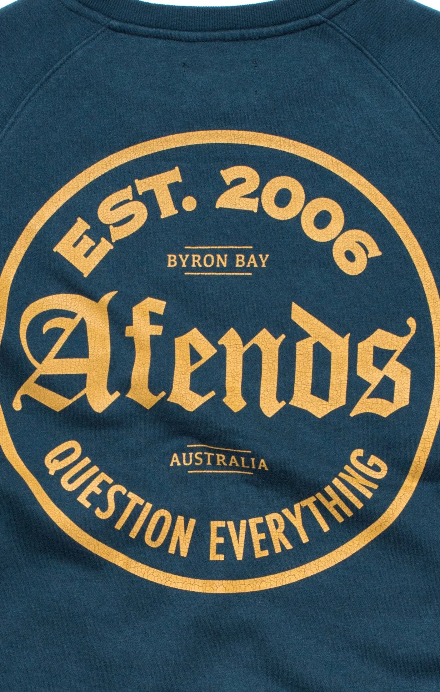 Afends Mens Throw - Raglan Crew Neck Sweat