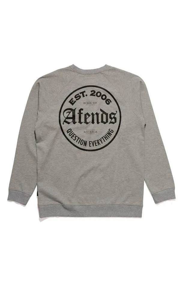 Afends Mens Throw - Raglan Crew Neck Sweat