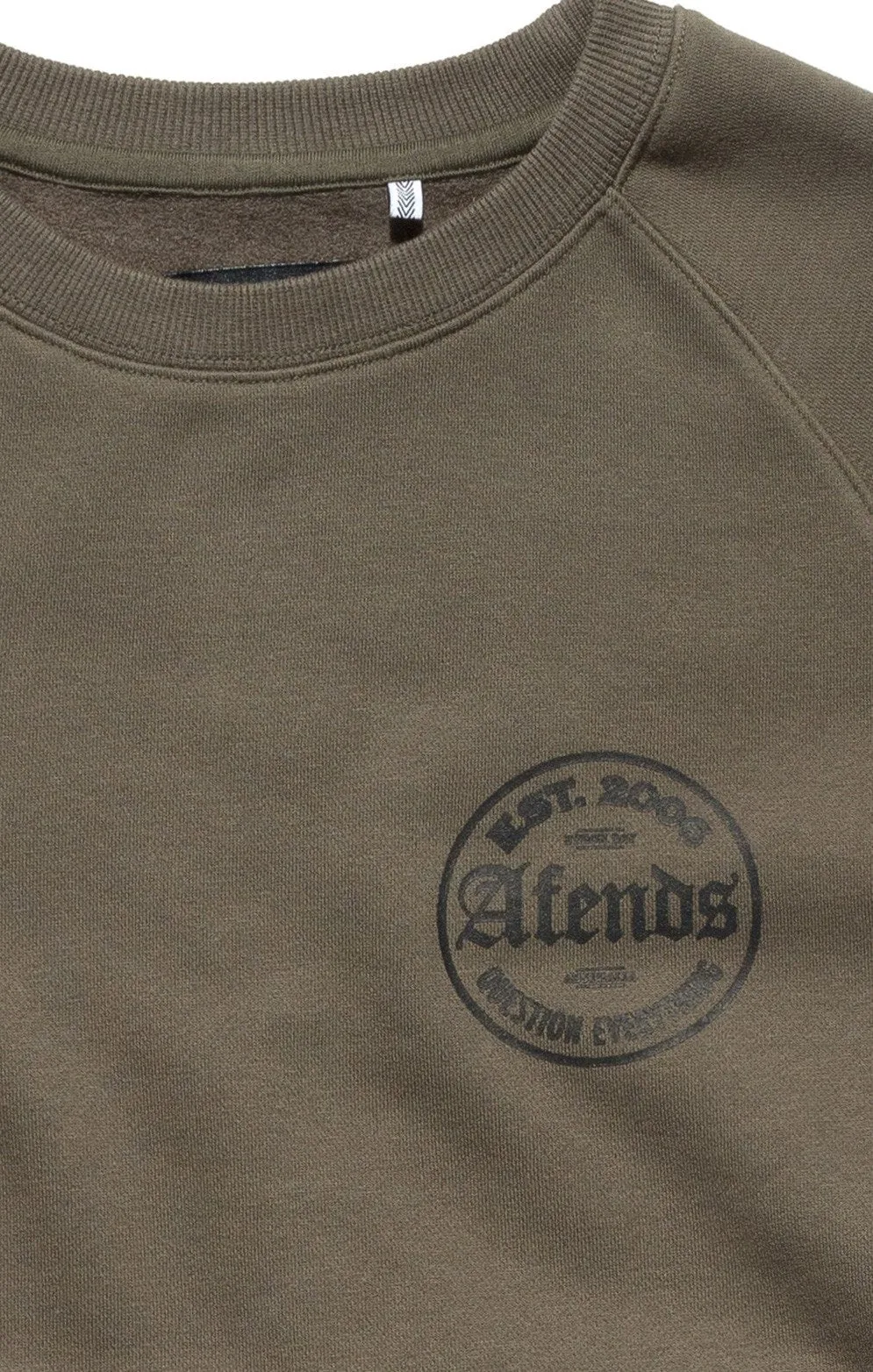Afends Mens Throw - Raglan Crew Neck Sweat