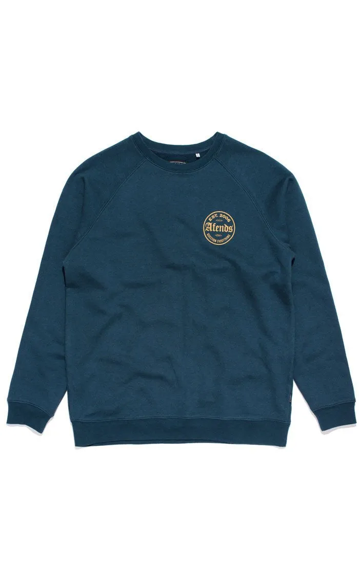 Afends Mens Throw - Raglan Crew Neck Sweat