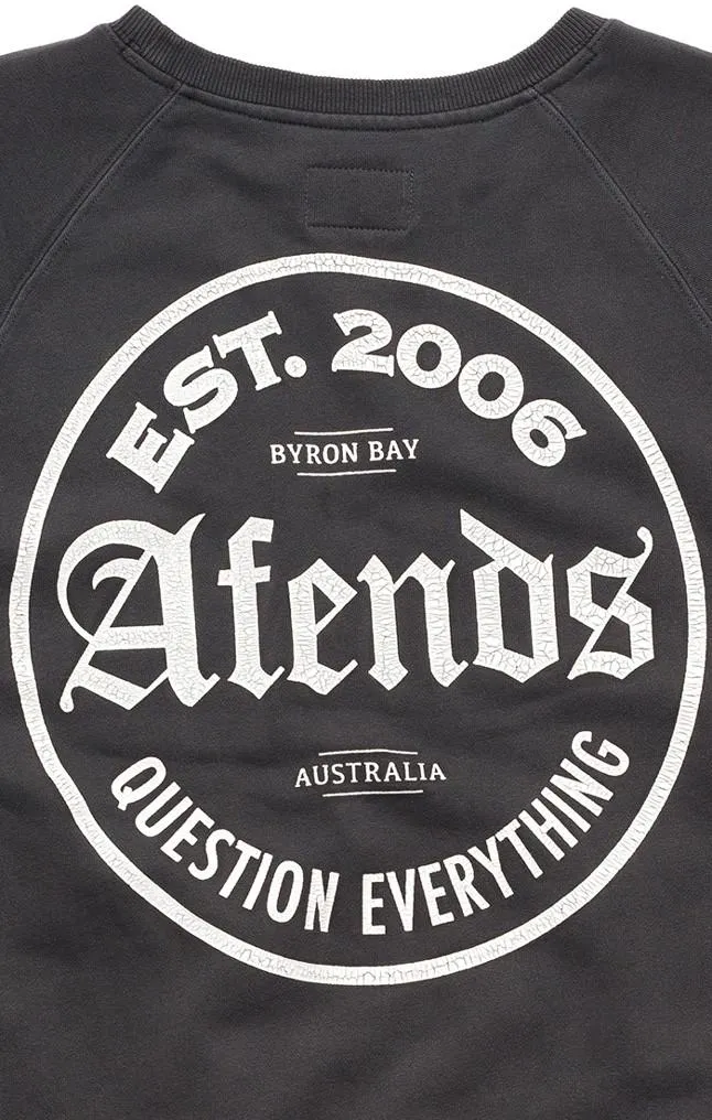 Afends Mens Throw - Raglan Crew Neck Sweat