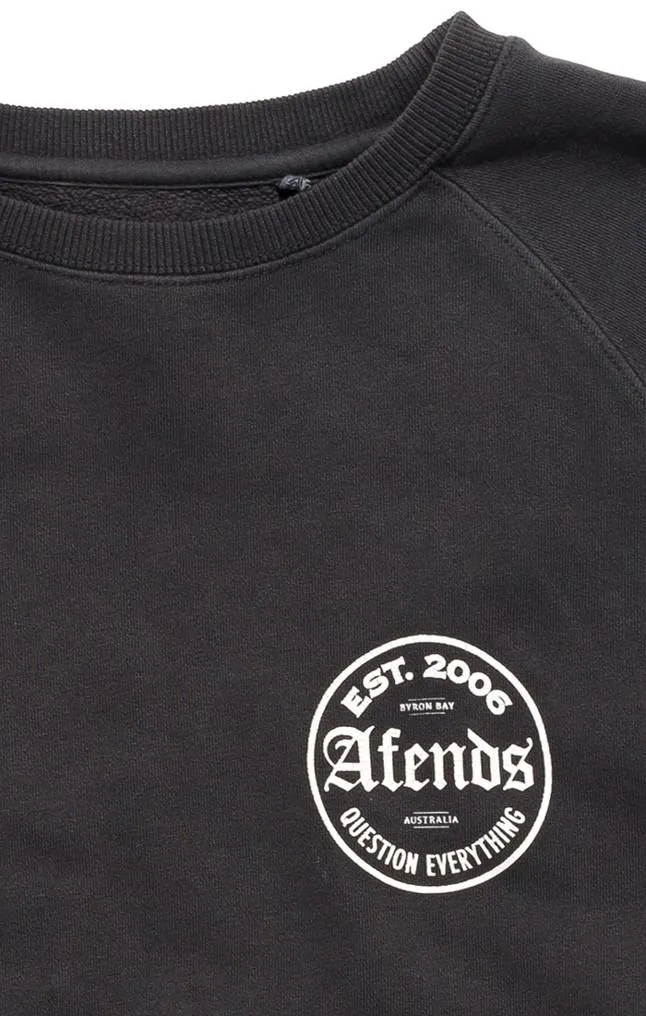 Afends Mens Throw - Raglan Crew Neck Sweat
