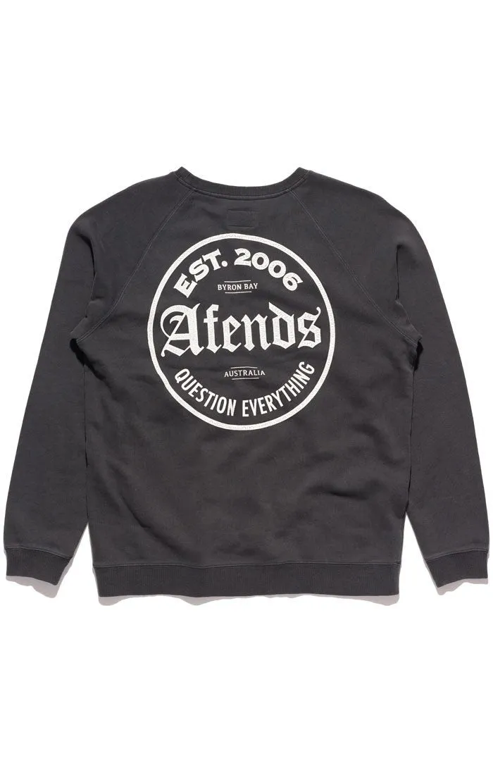 Afends Mens Throw - Raglan Crew Neck Sweat