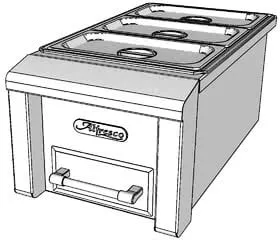 Alfresco 14-inch Built-In Stainless Steel Food Warmer & Steam Table