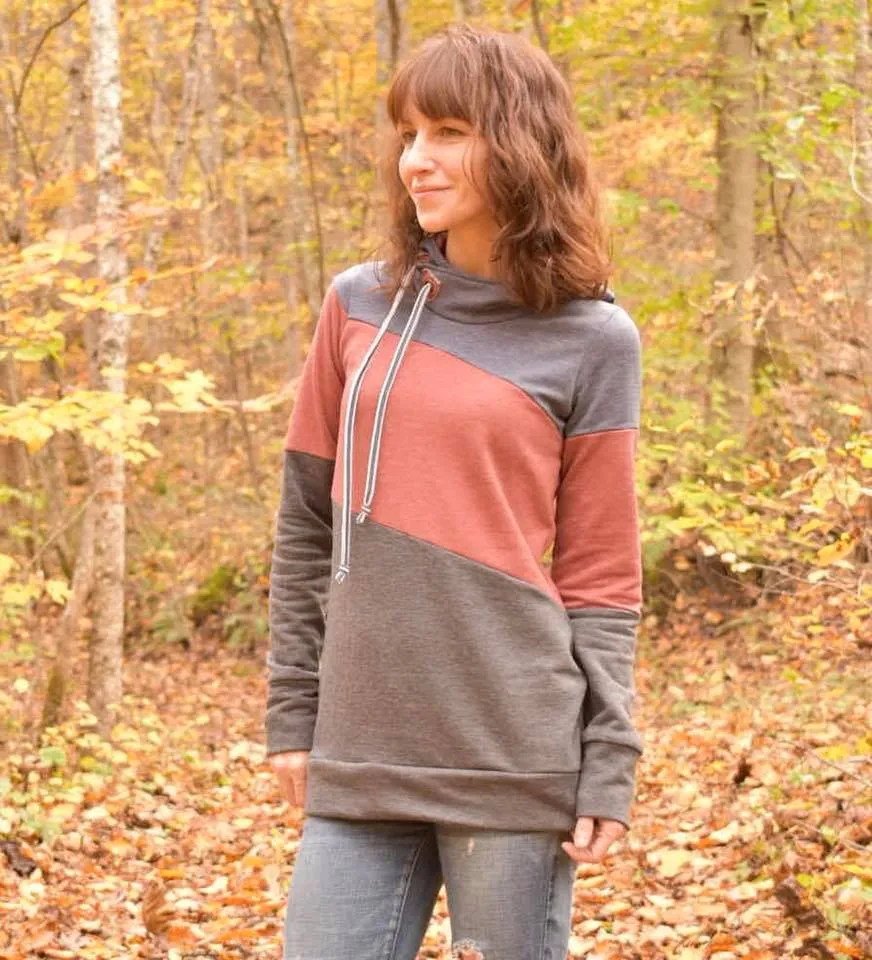 Around the Block Hoodie Pattern (adult)