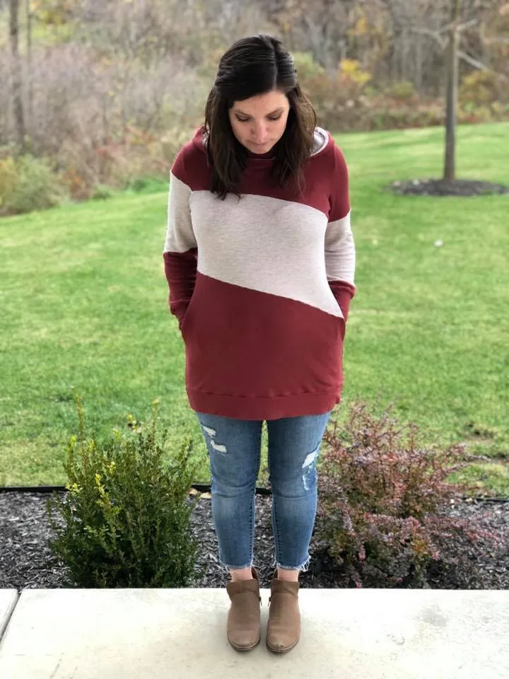 Around the Block Hoodie Pattern (adult)