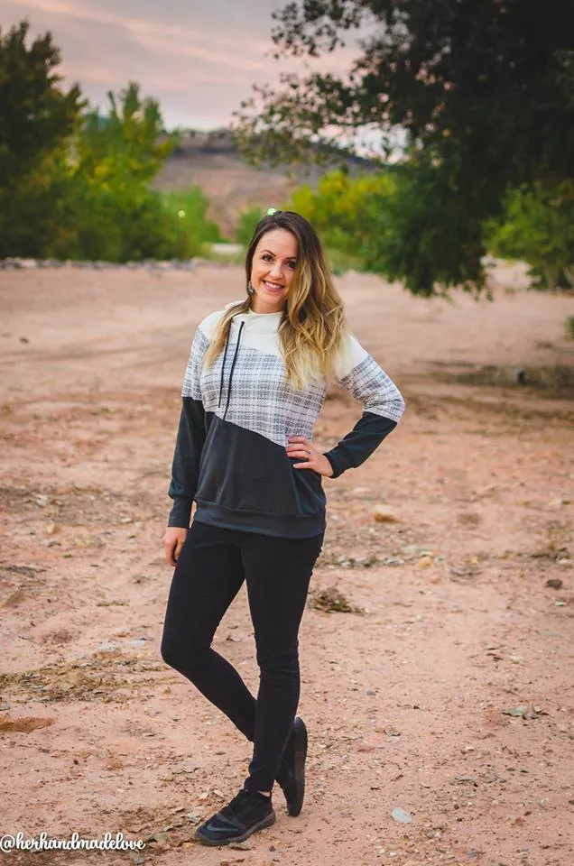 Around the Block Hoodie Pattern (adult)