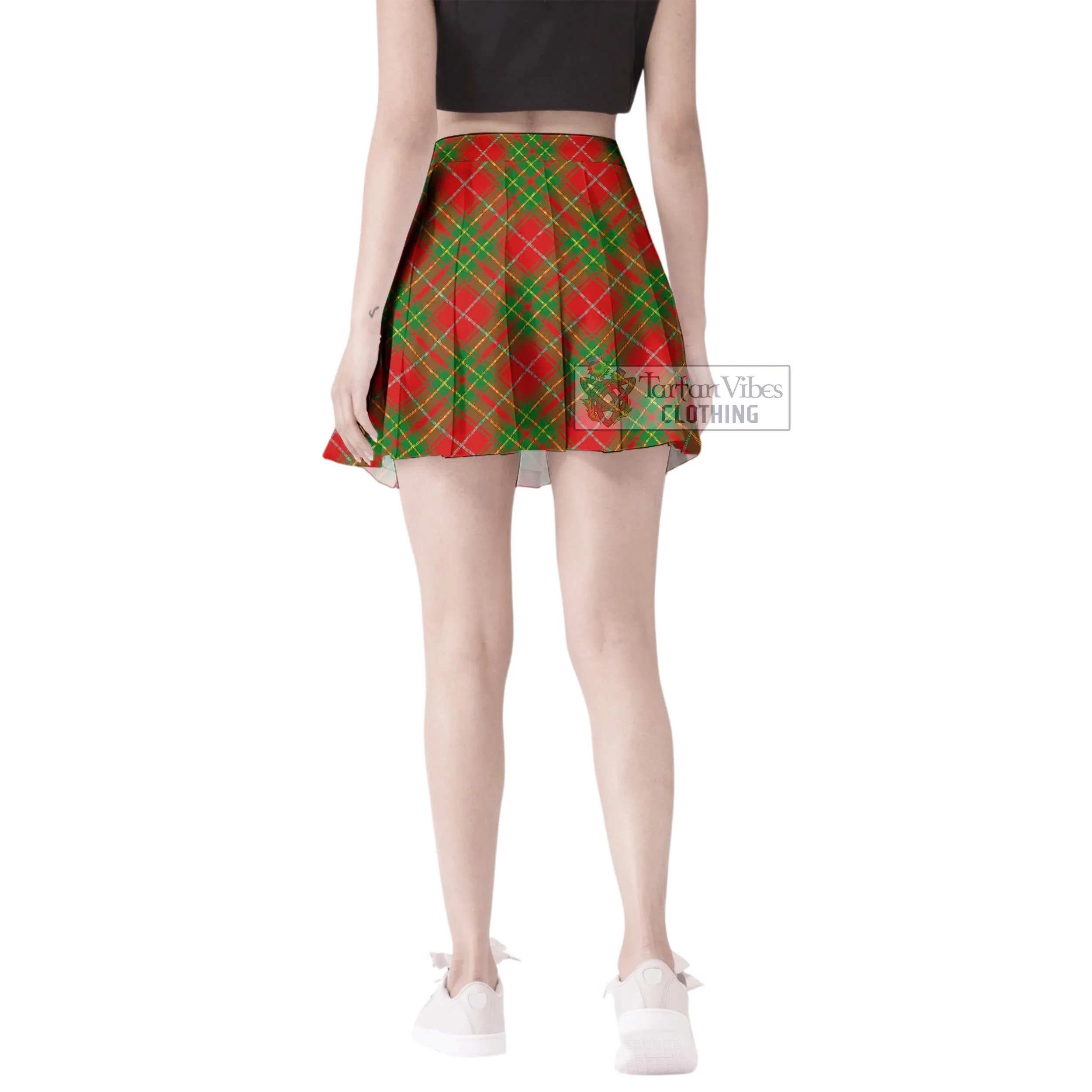Burnett Tartan Women's Plated Mini Skirt