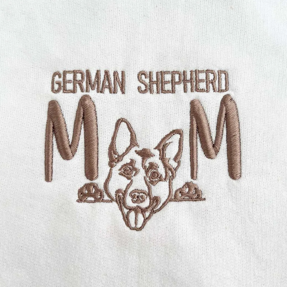 Custom German Shepherd Dog Mom Embroidered Polo Shirt, Personalized Polo Shirt with Dog Name, Gifts For German Shepherd Lovers