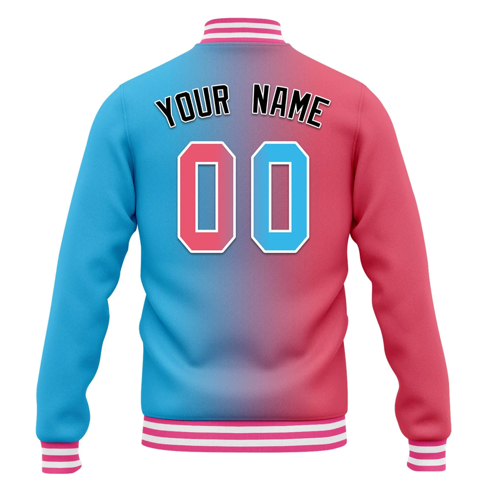 Custom Split Fashion Jacket Bomber Full-Snap Varsity Letterman Personalized Jacket FZ005-D028014-9