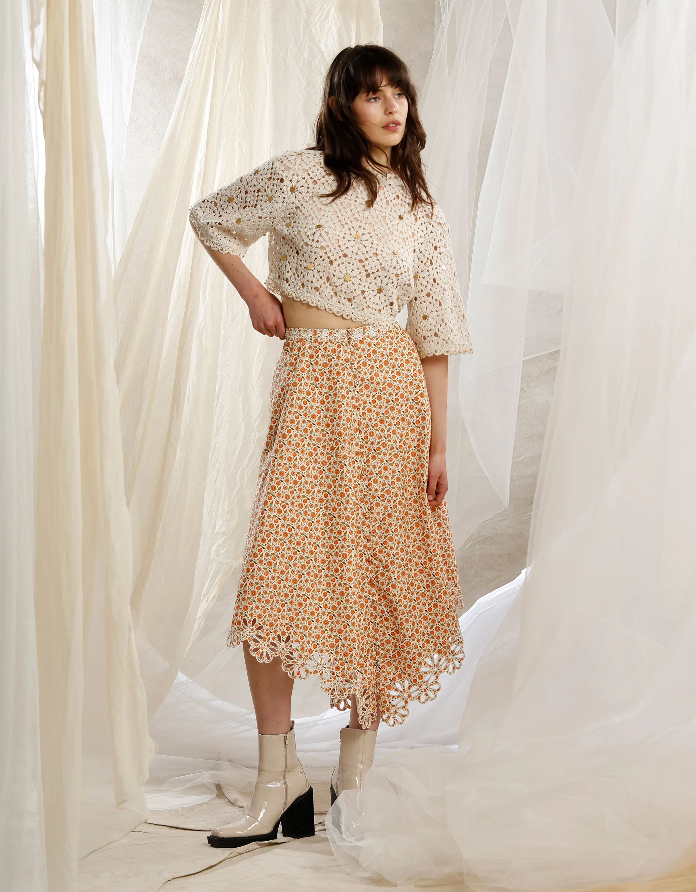 DESERT FLOWER SKIRT - FINAL SALE