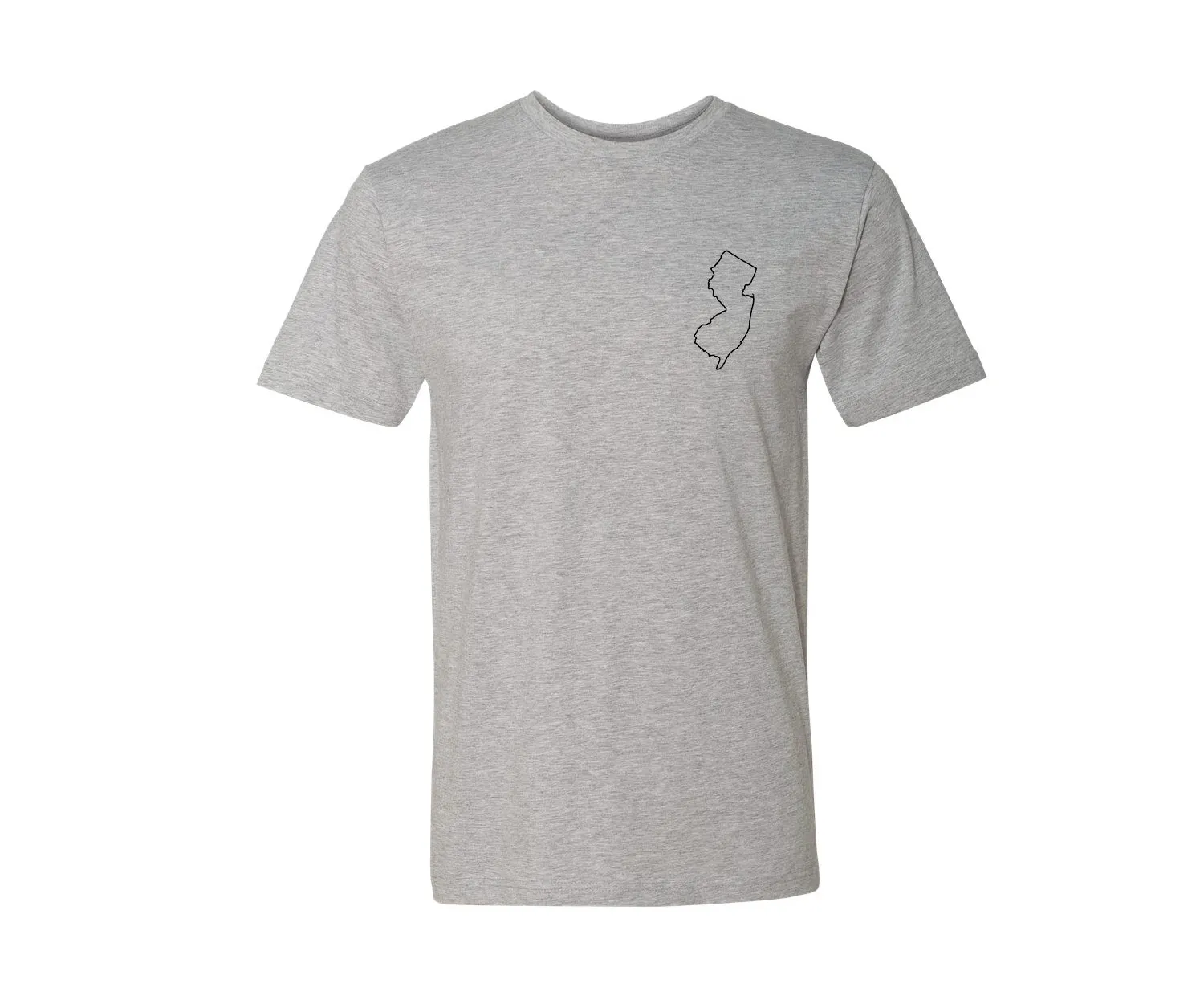 Down The Shore New Jersey Men's Fit Tee Shirt - Grey