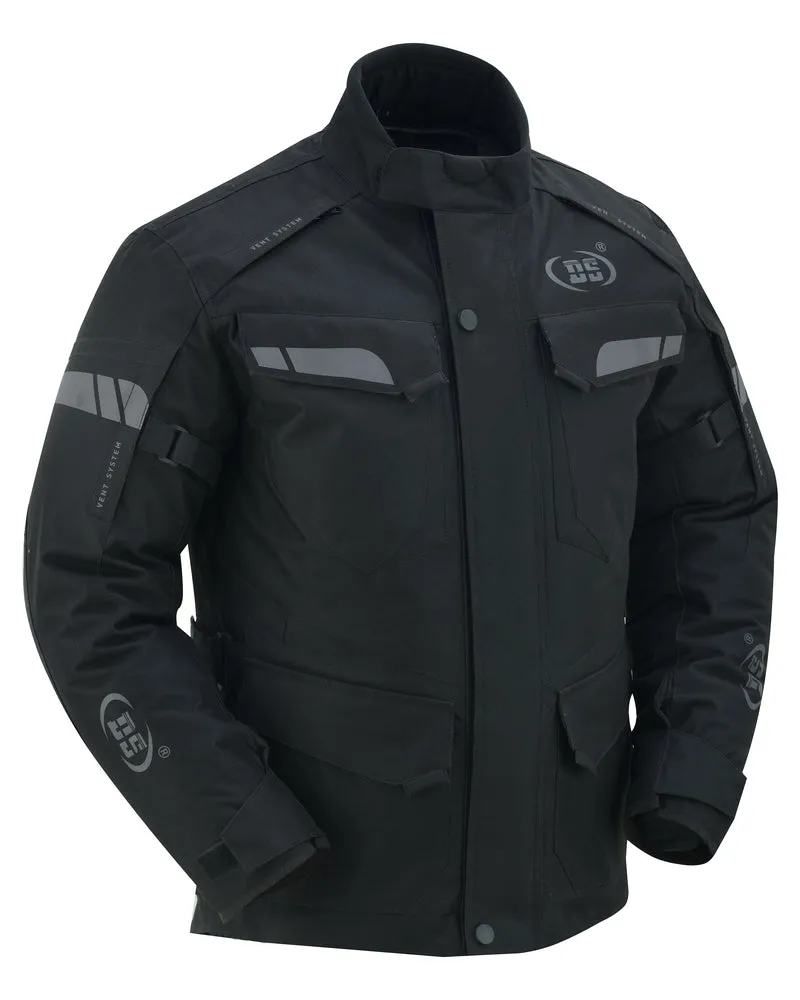 DS4615 Advance Touring Textile Motorcycle Jacket for Men - Black