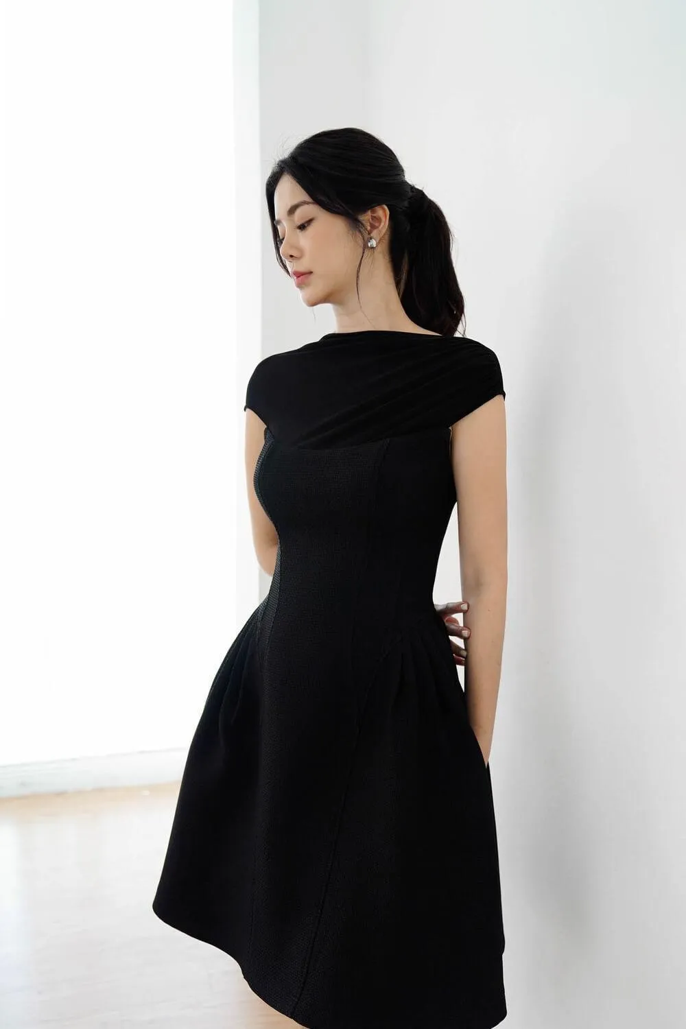 Elia Sabrina Neck Dress