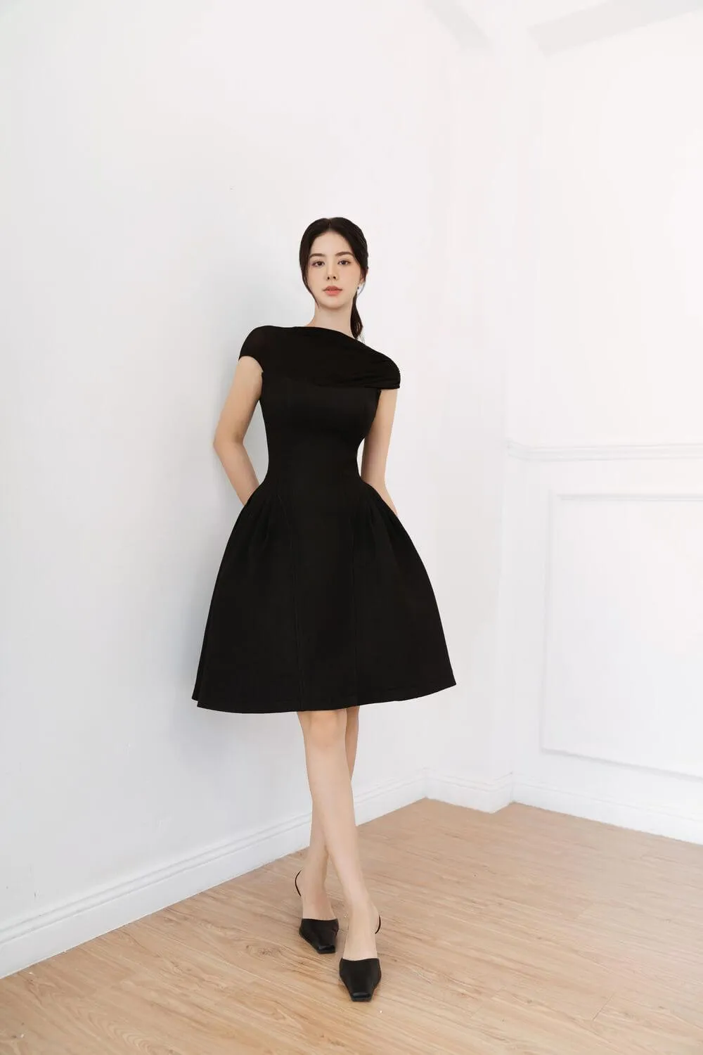Elia Sabrina Neck Dress