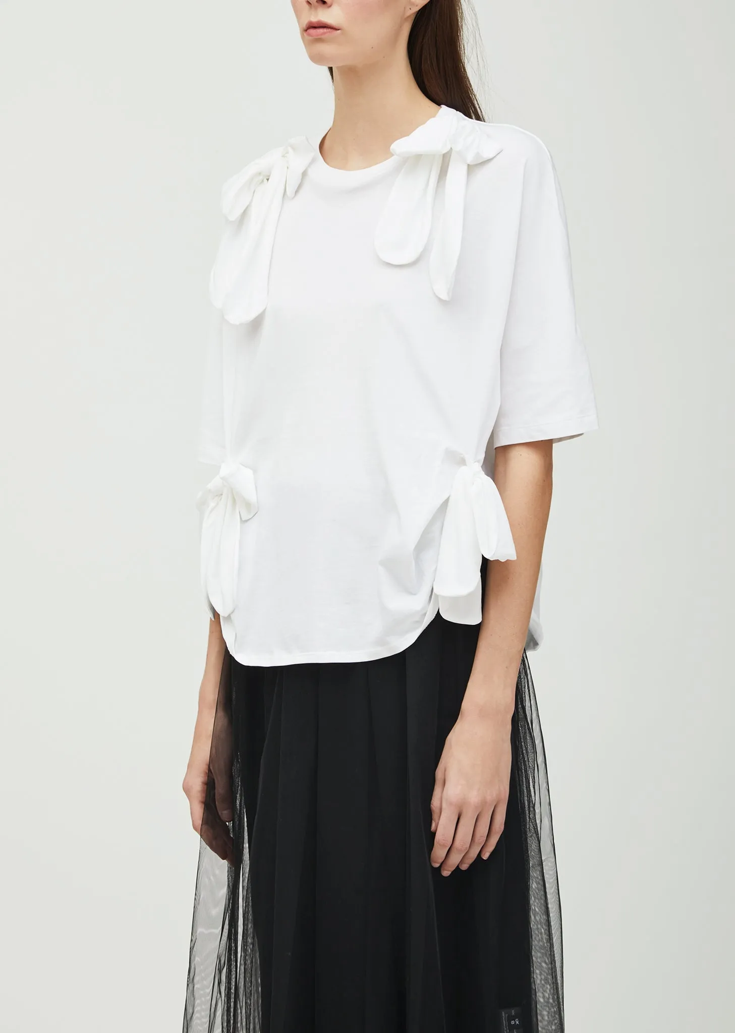 Four Bow Oversized Tee