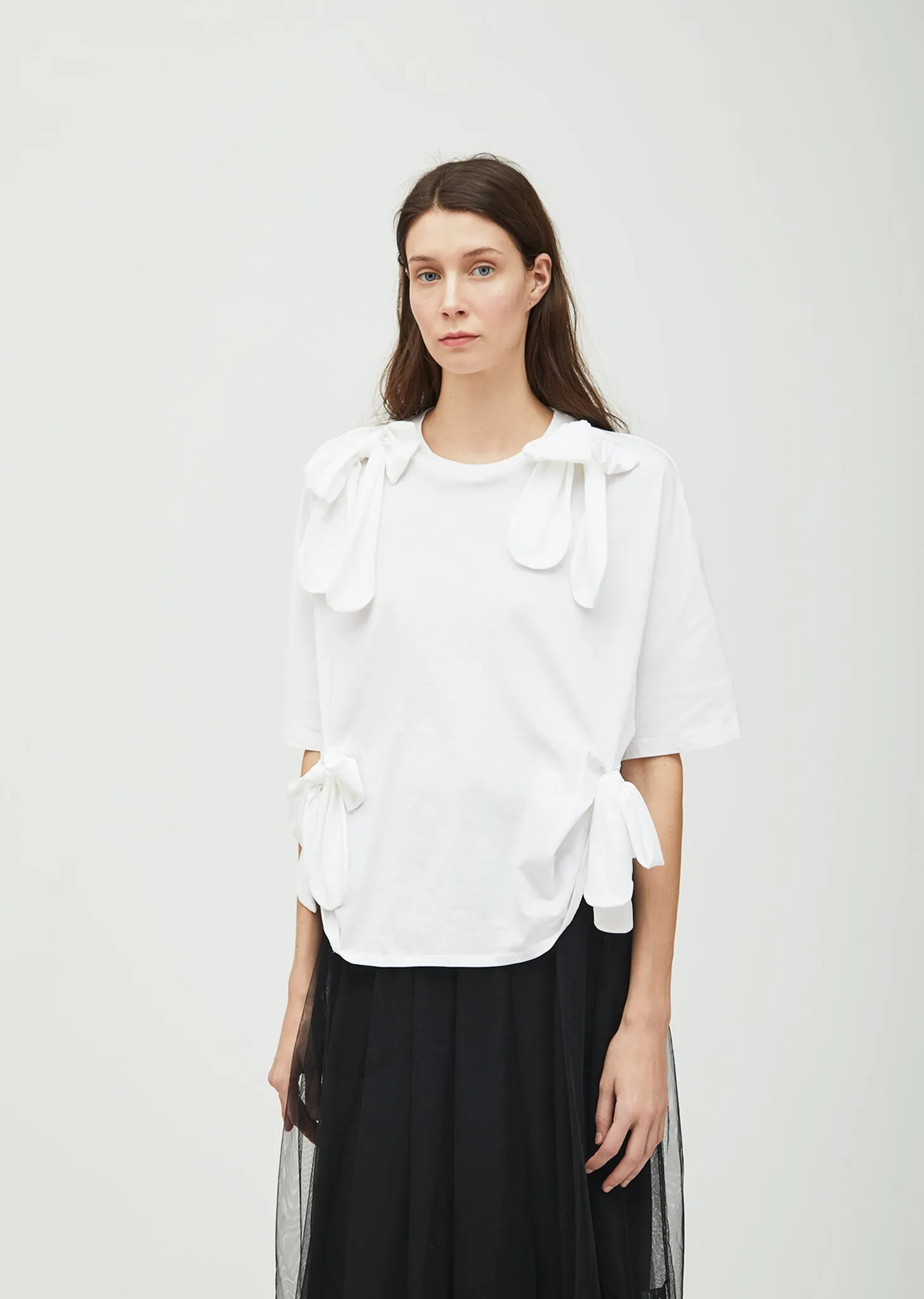 Four Bow Oversized Tee