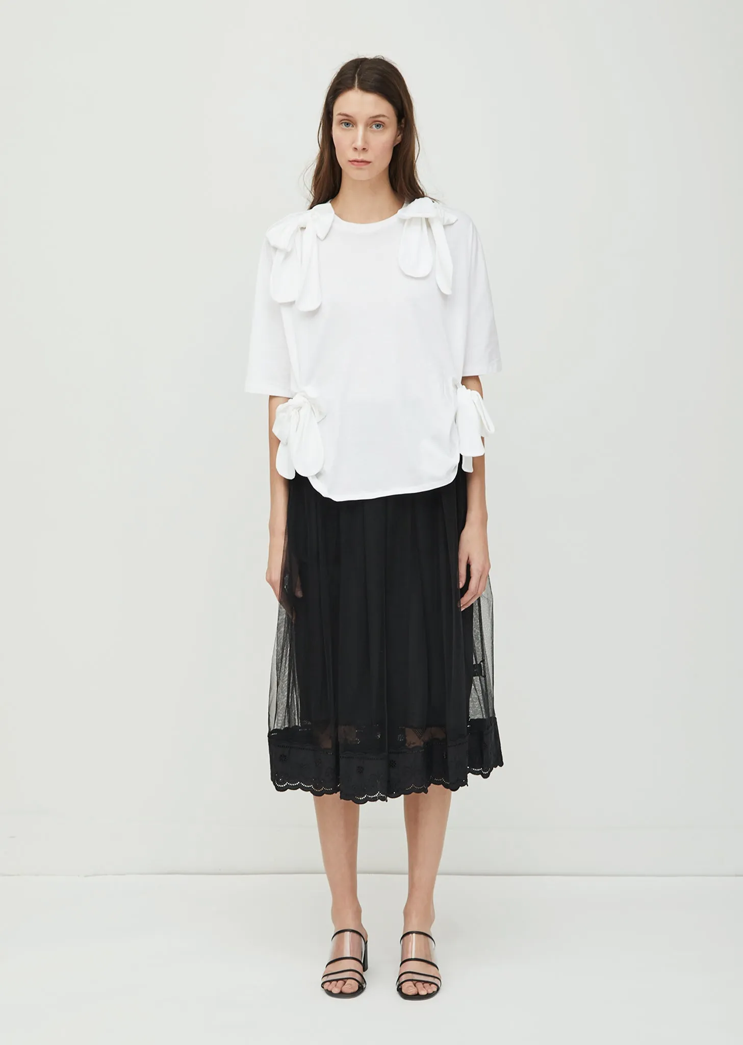 Four Bow Oversized Tee