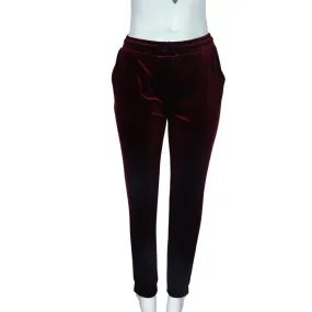 HALSTON - Womens velour sweatpants