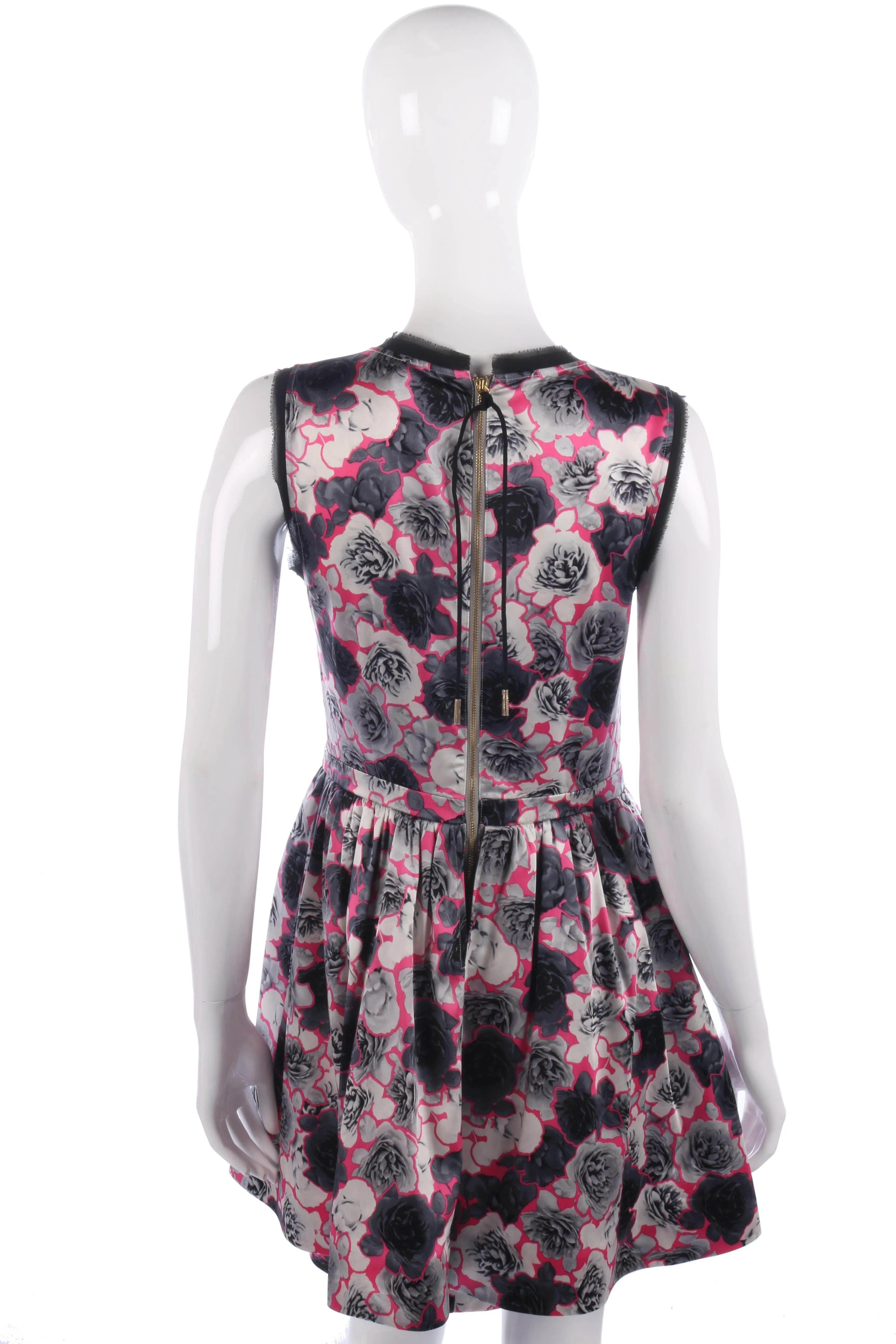 Juicy Couture grey and pink floral dress size 8