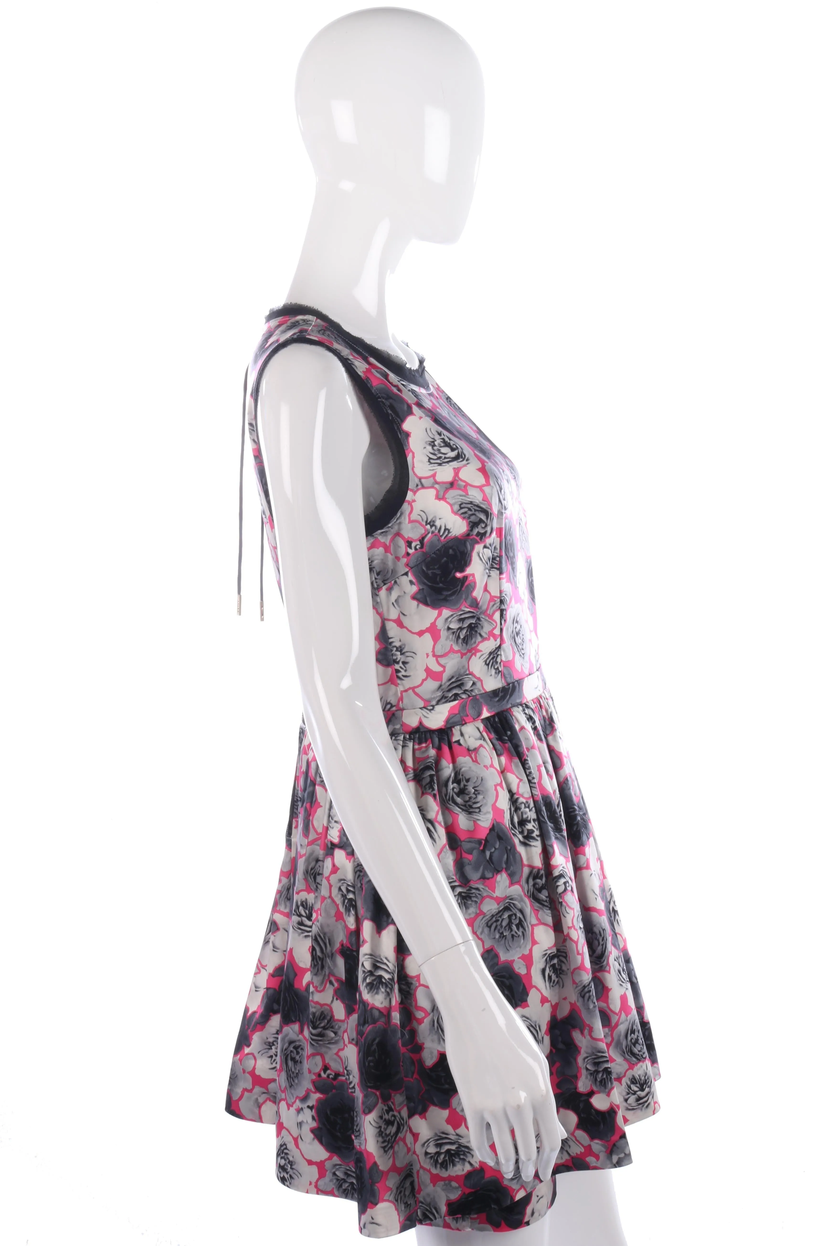 Juicy Couture grey and pink floral dress size 8