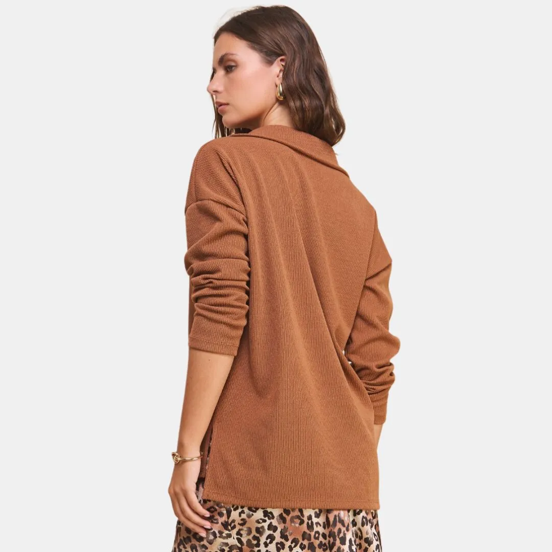 Knit Polo Sweater
