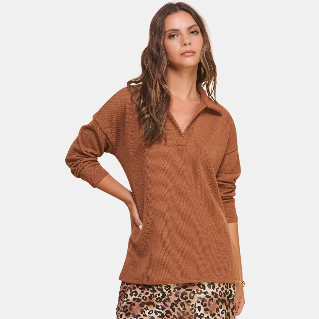 Knit Polo Sweater