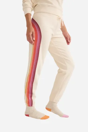 Marine Layer Anytime Sweatpant in Antique White Stripe