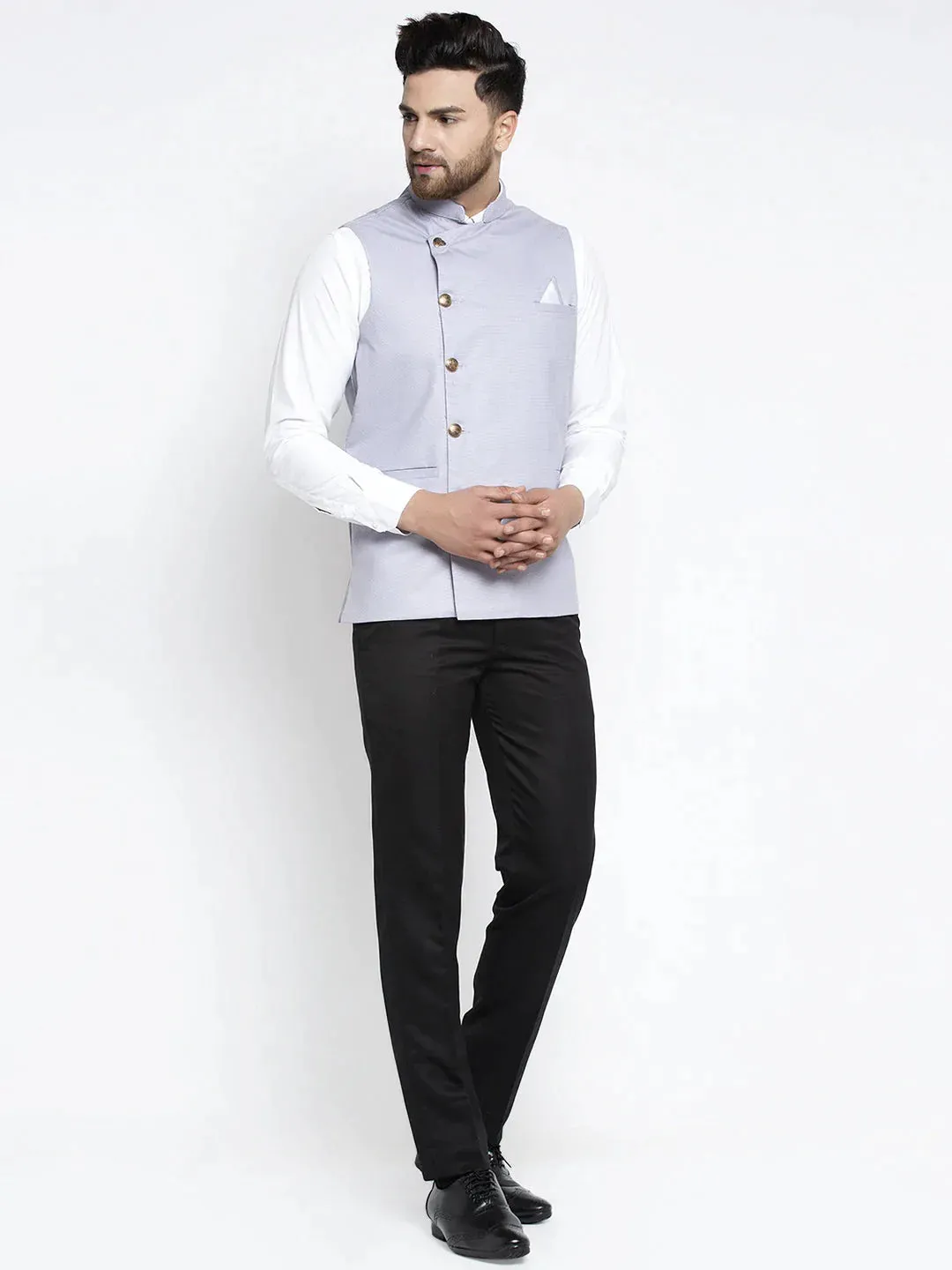 Men'S Blue Nehru Jacket