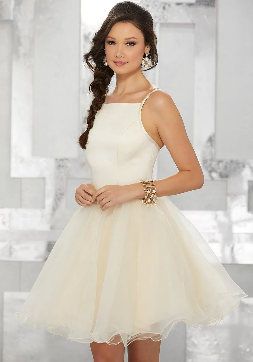 Morilee Organza A-Line Damas Dress 9459
