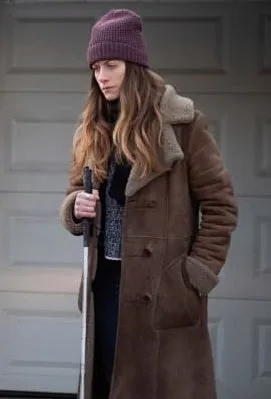 Murphy Mason Faux Shearling Coat In The Dark by TJS