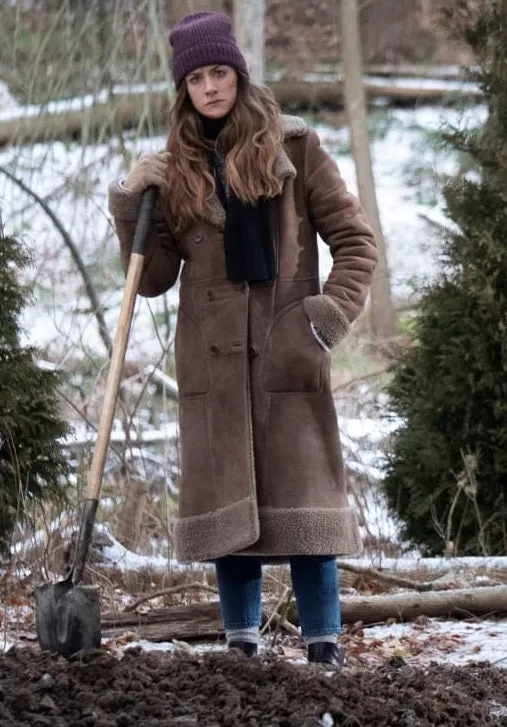 Murphy Mason Faux Shearling Coat In The Dark by TJS