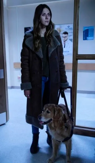 Murphy Mason Faux Shearling Coat In The Dark by TJS