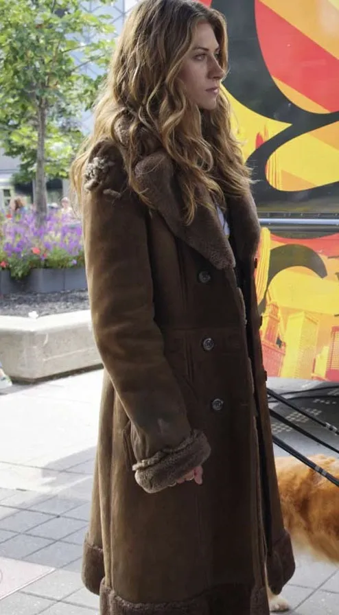 Murphy Mason Faux Shearling Coat In The Dark by TJS