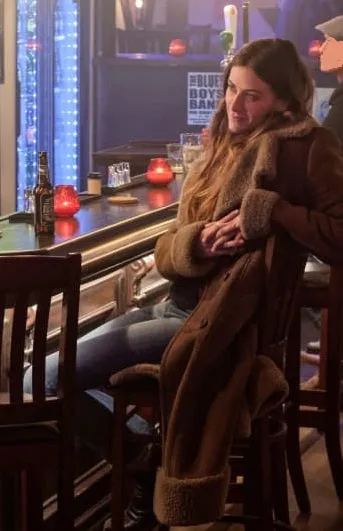 Murphy Mason Faux Shearling Coat In The Dark by TJS