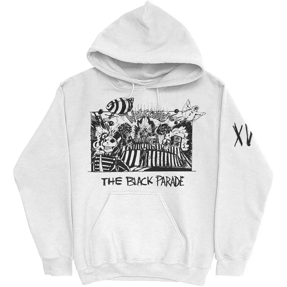 My Chemical Romance Unisex Pullover Hoodie: XV Marching Frame (Back Print)