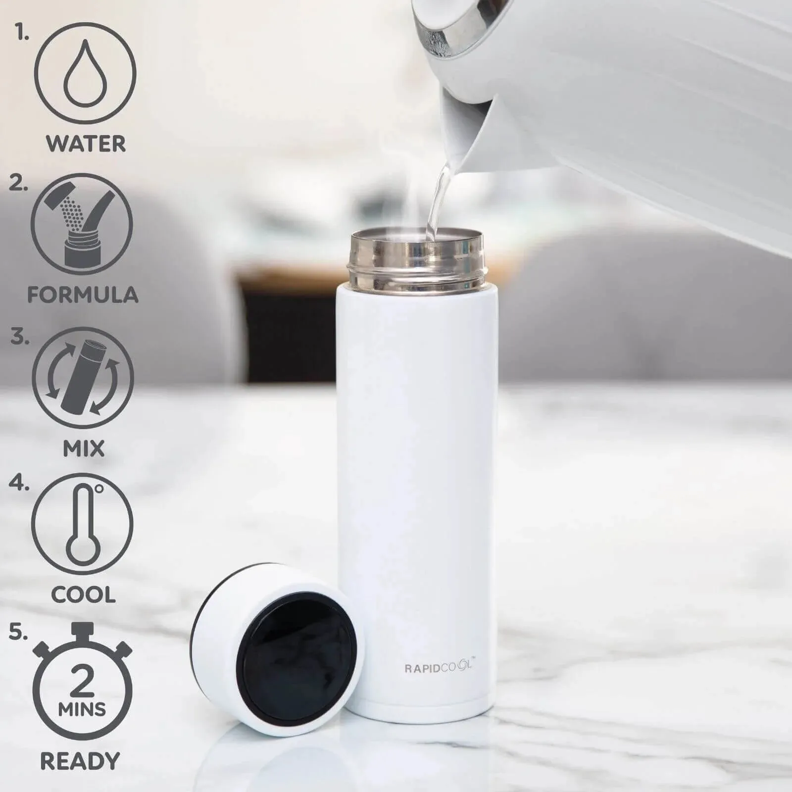 Nuby RapidCool Flask Baby Bottle Maker