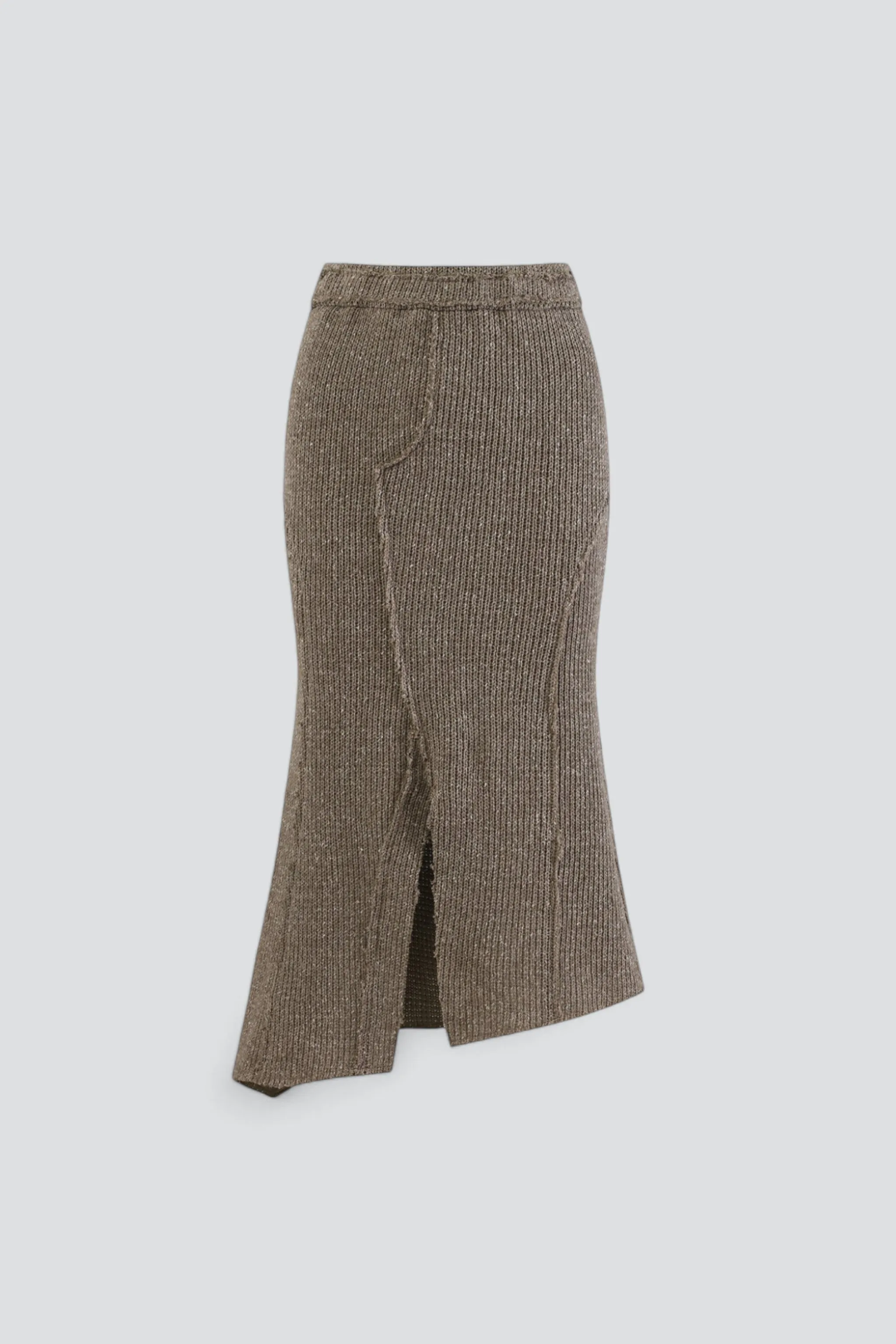 Olive Mermaid Knit Skirt