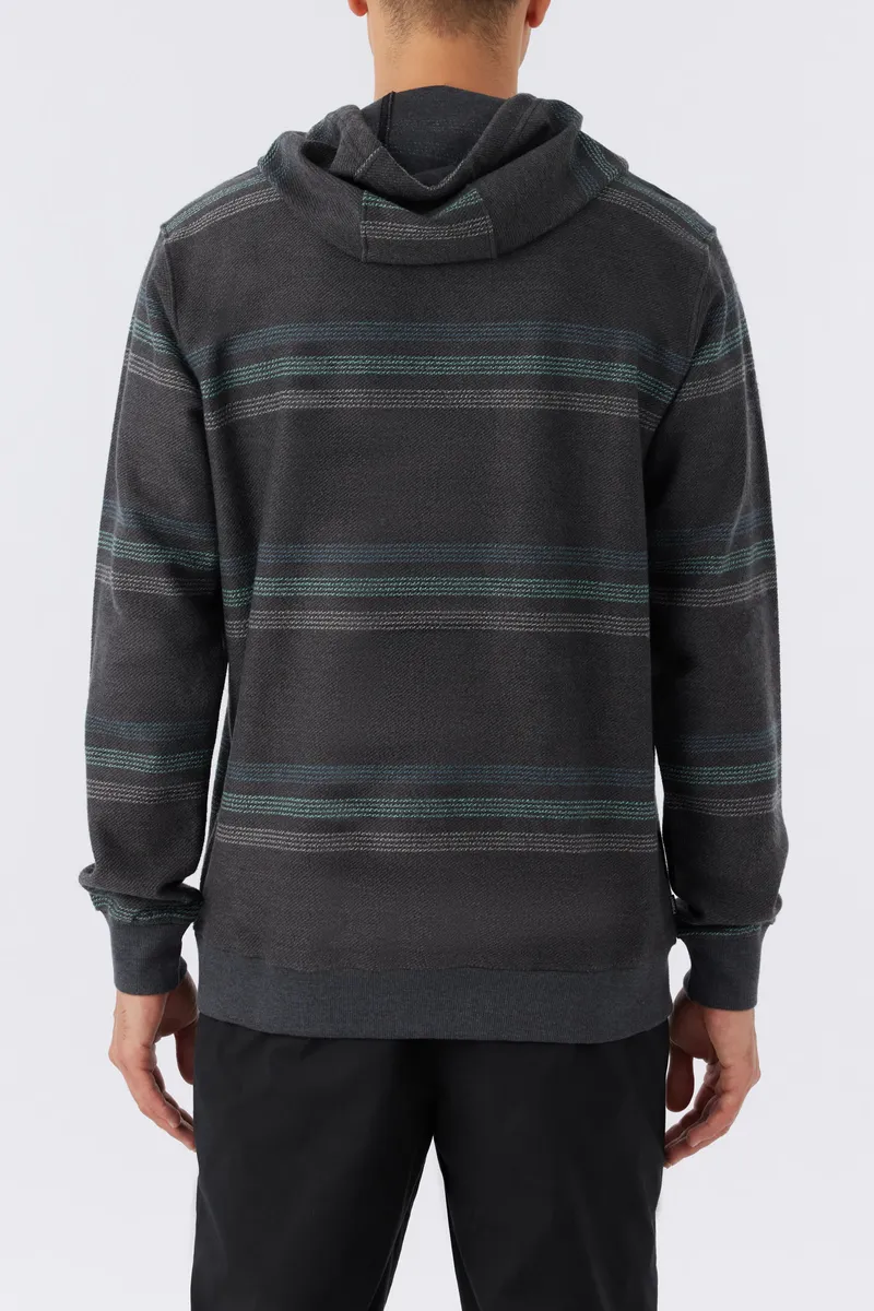 O'Neill Bavaro Stripe Pullover Sweatshirt-Black 2