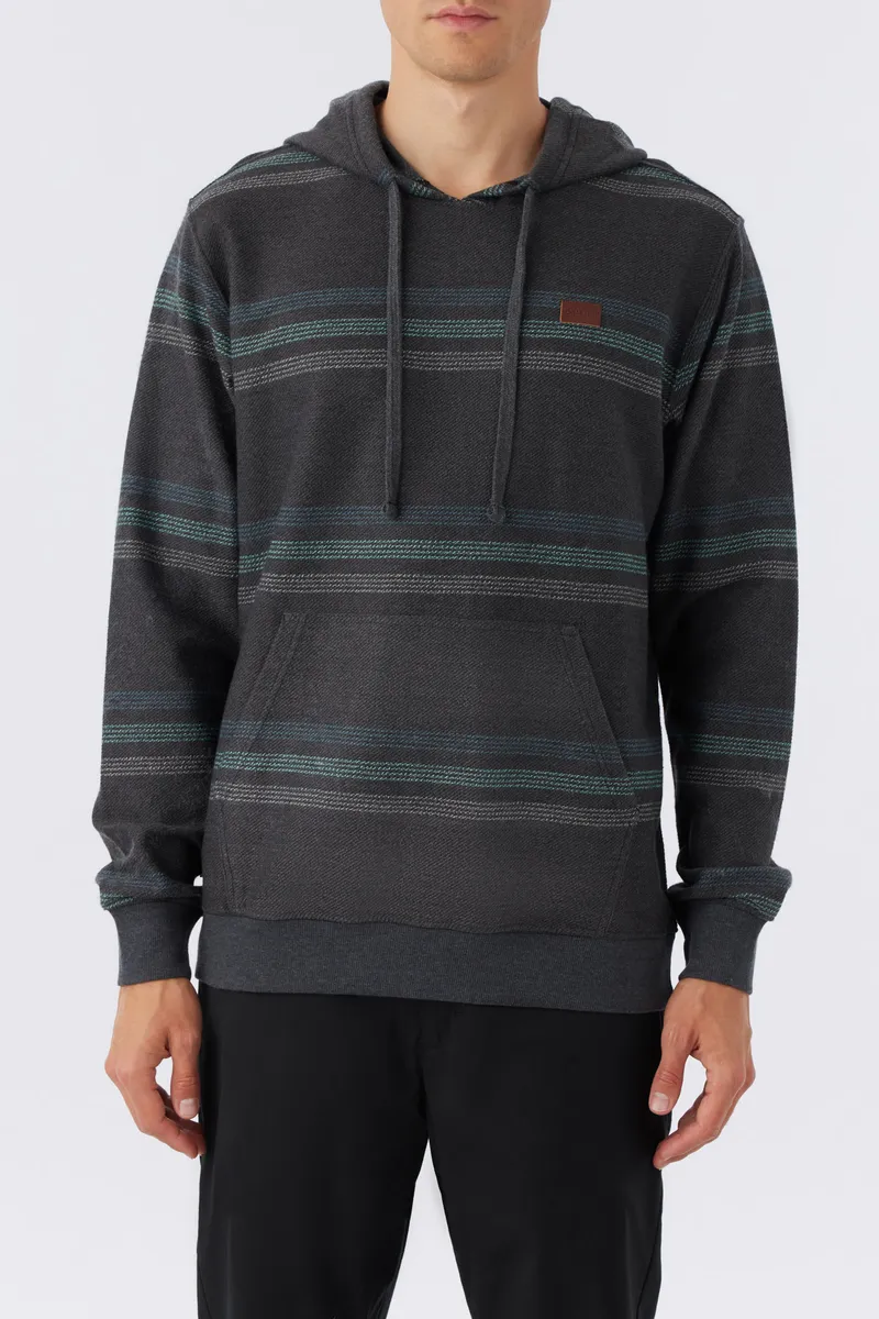 O'Neill Bavaro Stripe Pullover Sweatshirt-Black 2