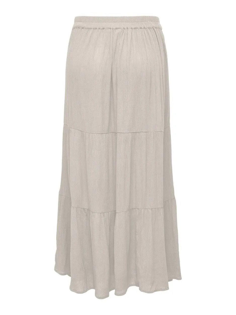 Onlmikka Life Long Skirt Wvn Noos - Beige