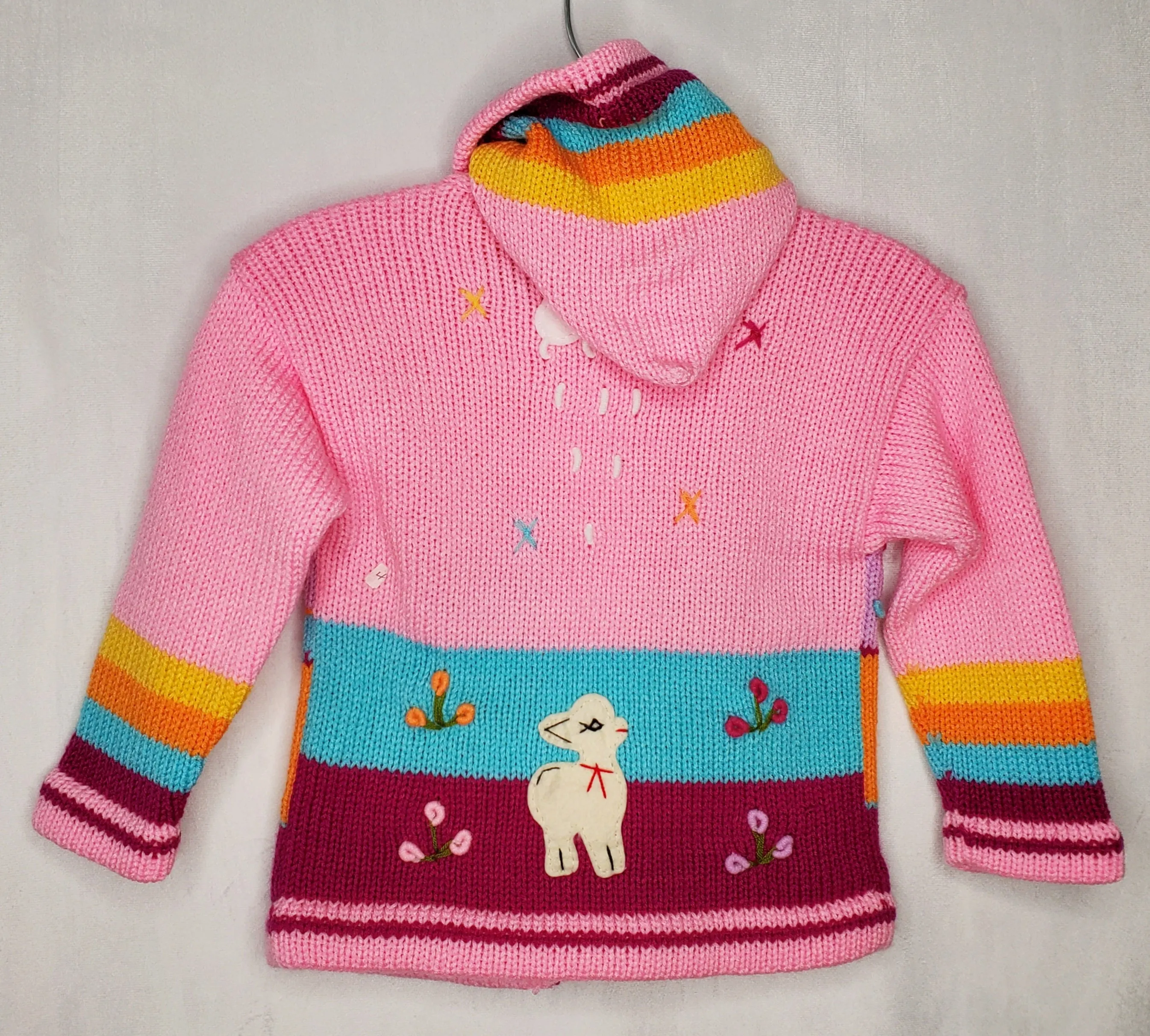 Peruvian Sweater Pink 3-4