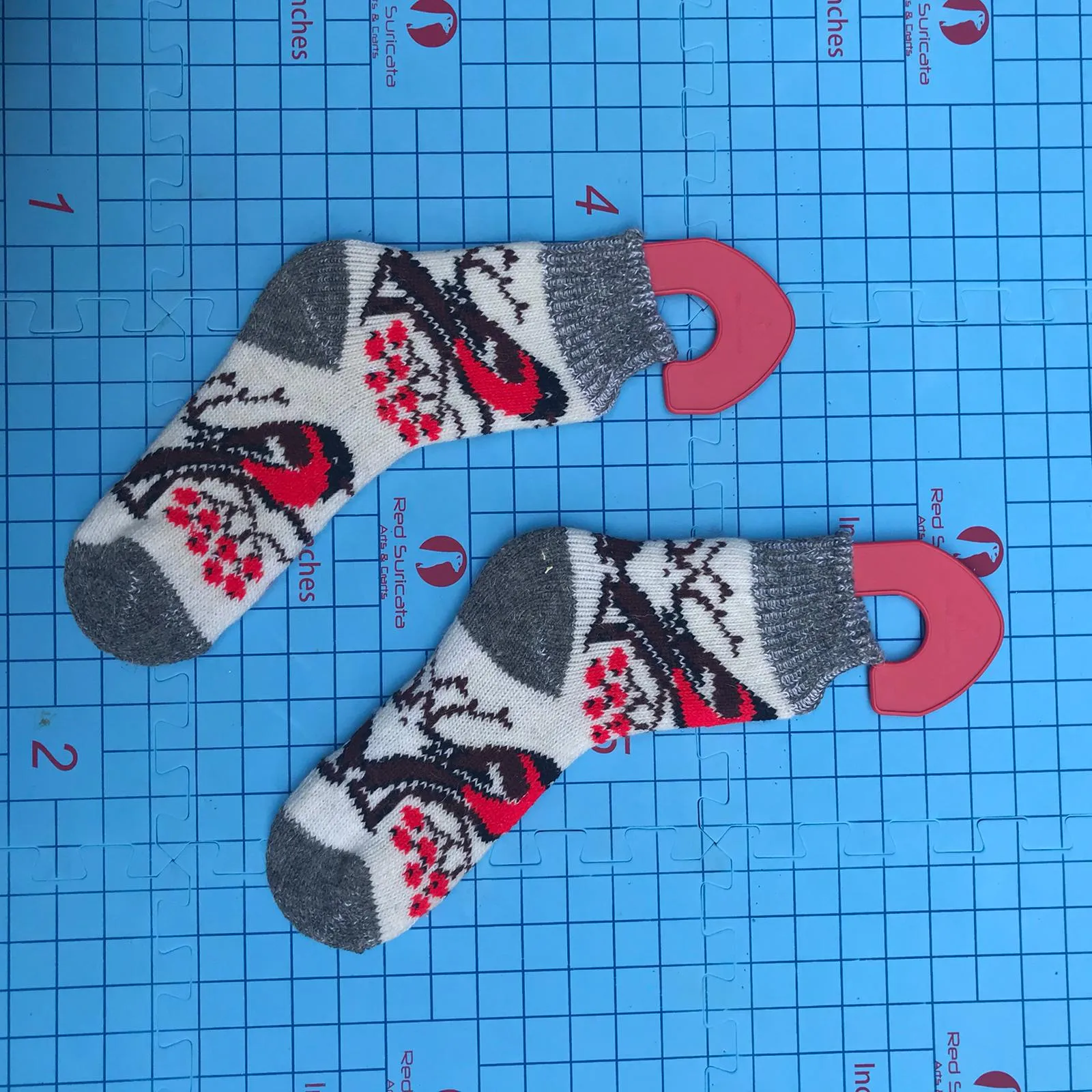 Red Suricata Adjustable Size Sock Blockers - Pair of Socking Stretchers