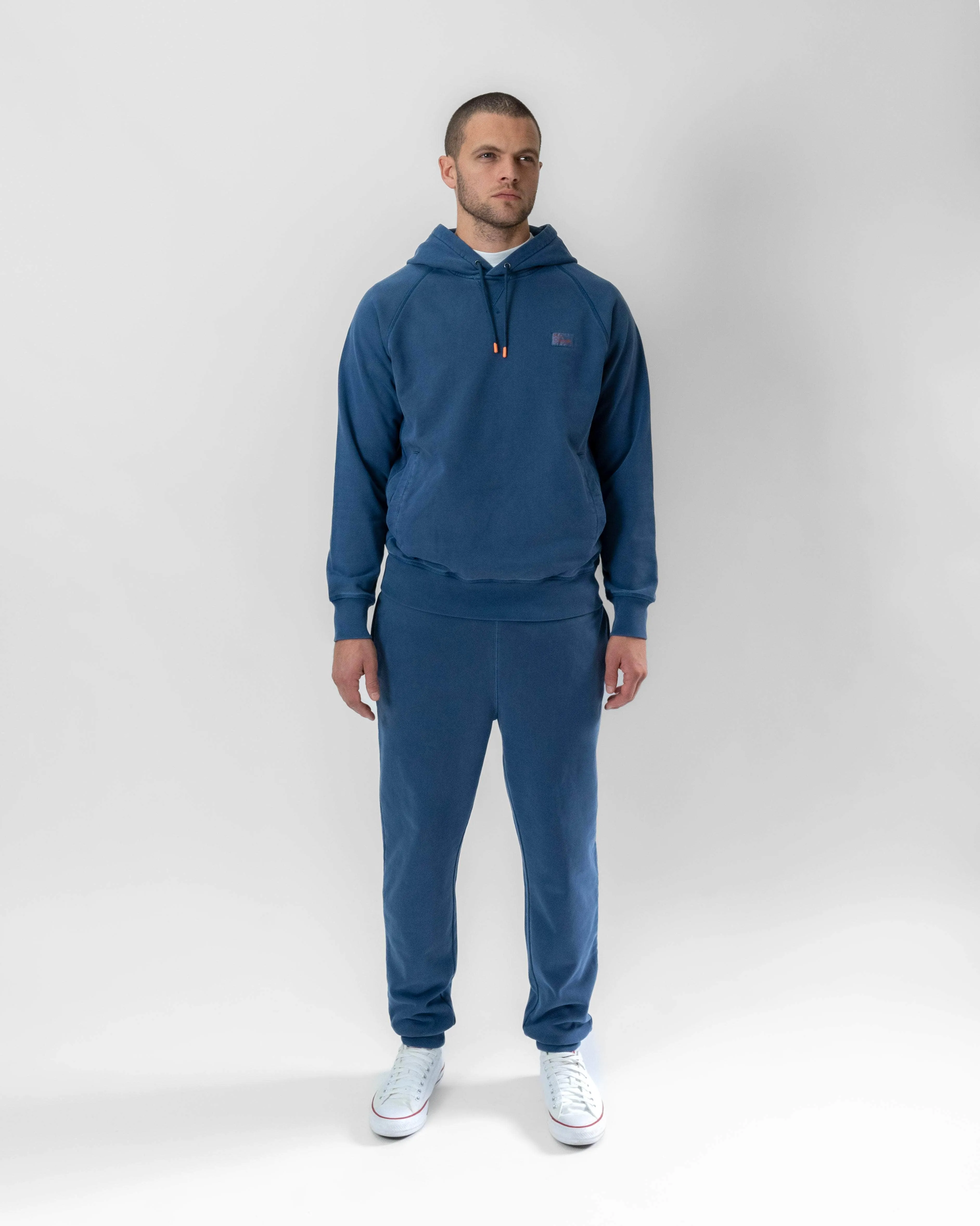 Regular-Fit Cotton Sweatpants Indigo