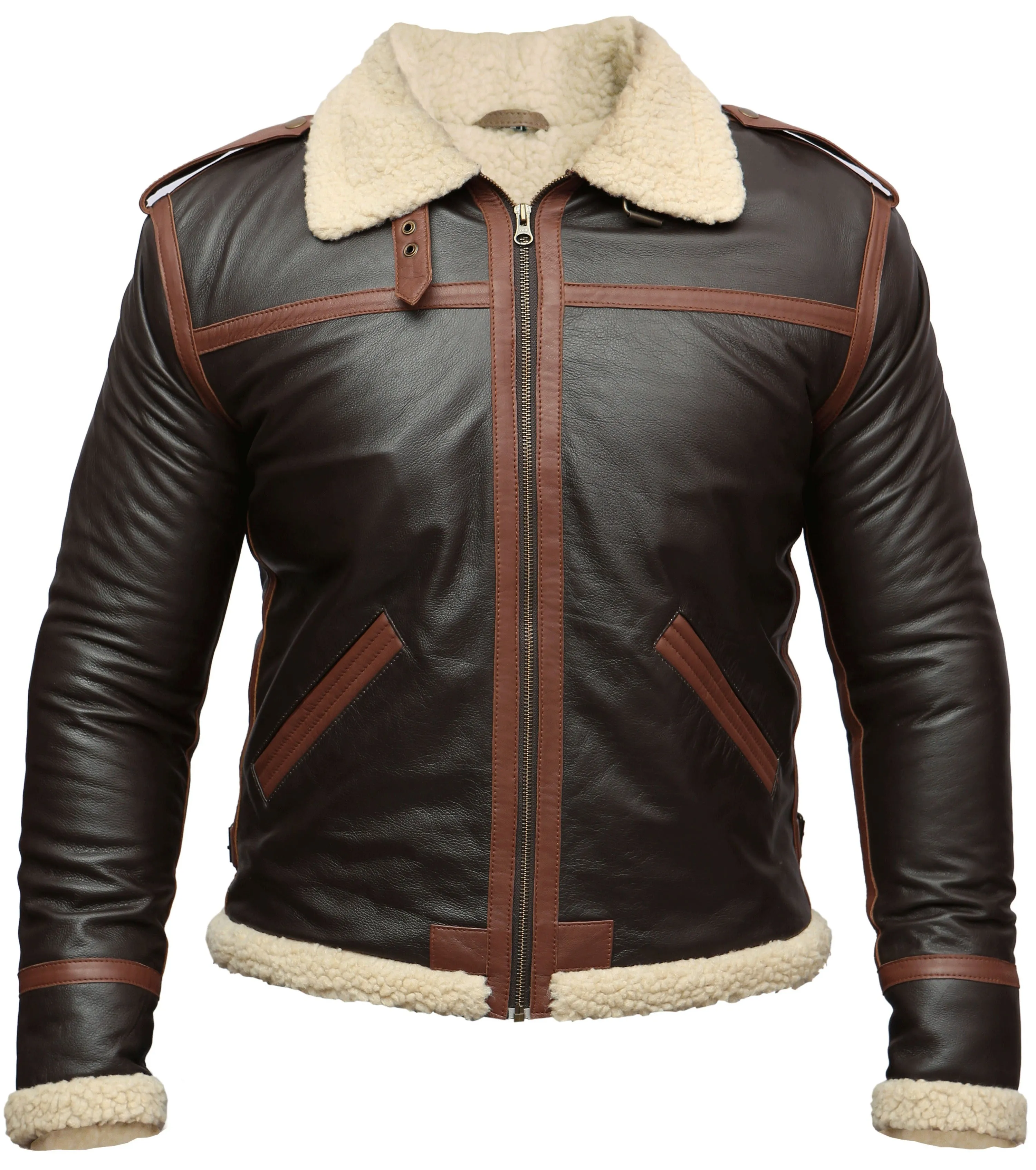 Shearling Brown Leather Jacket