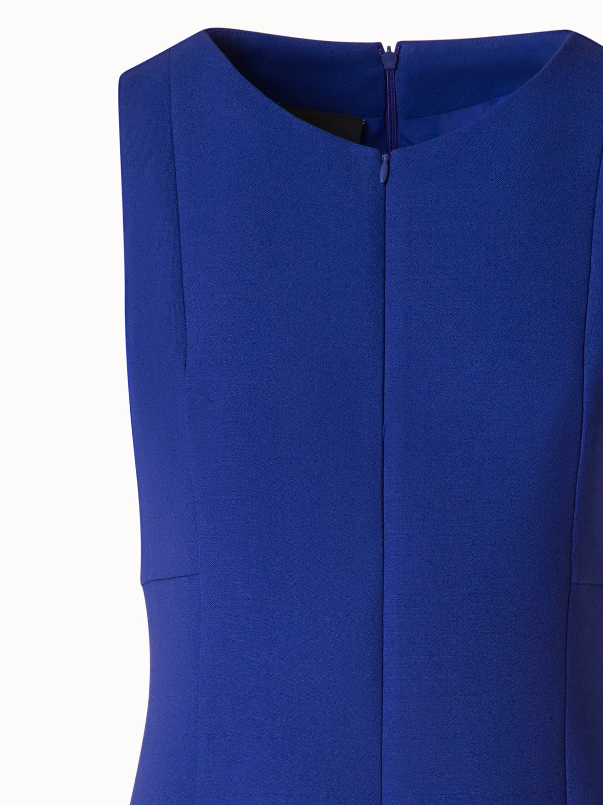 Sheath Dress with Skirt in A-Line in Wool Double-Face
