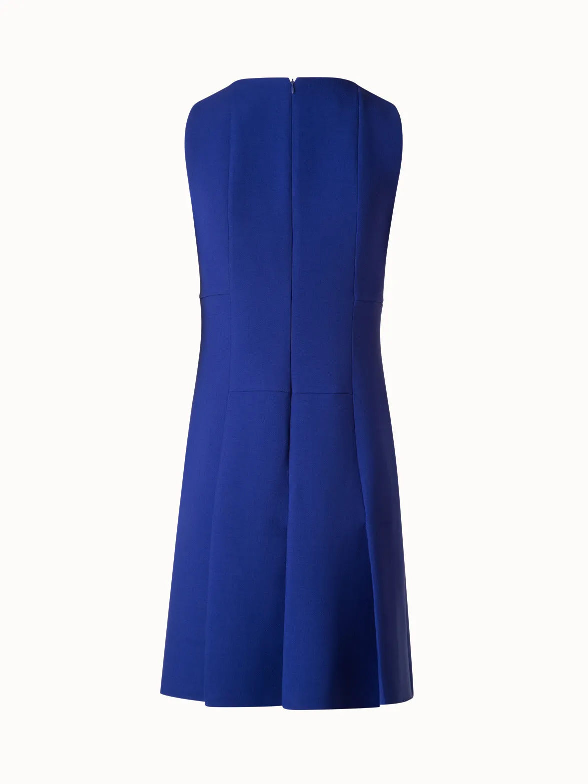 Sheath Dress with Skirt in A-Line in Wool Double-Face