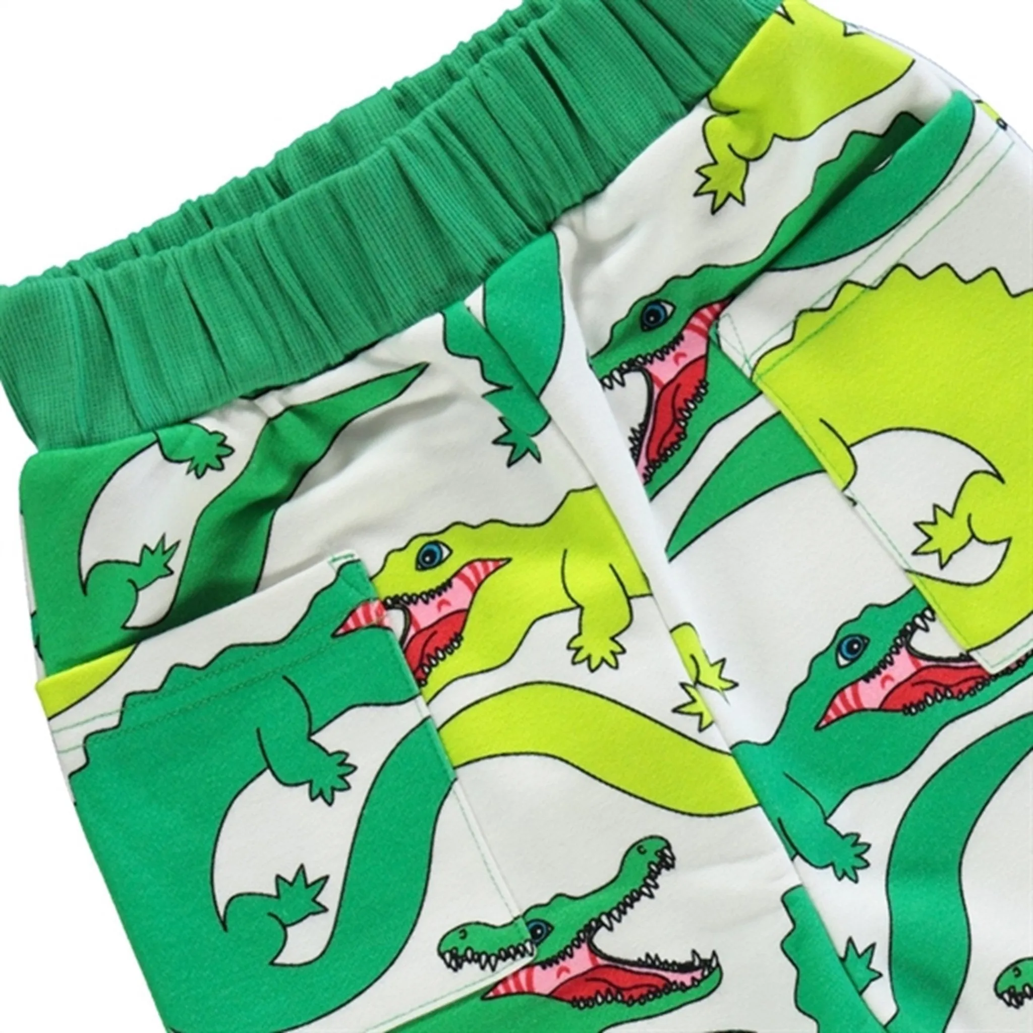 Småfolk Cream Crocodile Sweatpants